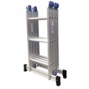 Ver imagem 1 de ESCADA DE ALUMÍNIO ARTICULADA 13 EM 1 COM 12 DEGRAUS REAL ESCADA