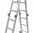 Ver imagem 4 de ESCADA DE ALUMÍNIO ARTICULADA 13 EM 1 COM 12 DEGRAUS REAL ESCADA