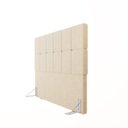Ver imagem 3 de Cabeceira Casal 140cm Bouclê Estofada Design Moderno para Quarto Linea
