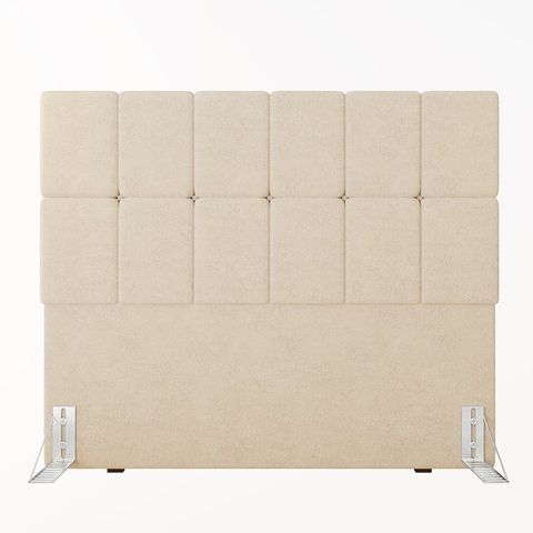 Cabeceira Casal 140cm Bouclê Estofada Design Moderno para Quarto Linea