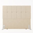 Ver imagem 1 de Cabeceira Casal 140cm Bouclê Estofada Design Moderno para Quarto Linea