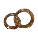 Ver imagem 4 de Dupla de Esculturas de Mesa de Cerâmica Marrom Petra Anel