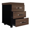 Ver imagem 4 de Escritório Completo 3 Gavetas Charuto/Preto - Artany Móveis