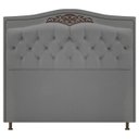 Ver imagem 1 de Cabeceira Imperio 100 cm Suede Cinza