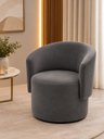 Ver imagem 3 de Poltrona Orgânica Veludo Luxuoso Design Sala Recepção Confortável e Elegante Grafite