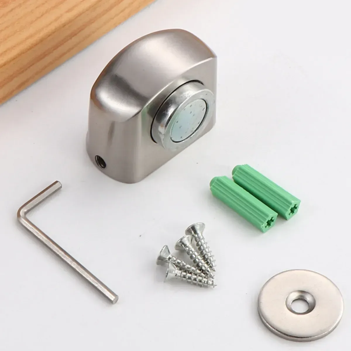 Ver imagem 5 de Fixador de Porta Magnético com Imã para Piso Prata Re164 Snel Home