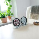 Ver imagem 2 de Adorno Medalhão de Mesa Medalha de São Bento Metal Prateado