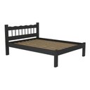 Ver imagem 3 de Cama Casal Madeira Maciça para Colchão 128/138x188cm Capri Multimóveis VCR4140 Preto