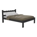 Ver imagem 1 de Cama Casal Madeira Maciça para Colchão 128/138X188cm Capri Multimóveis VCR4140 Preto