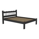 Ver imagem 3 de Cama Casal Madeira Maciça para Colchão 128/138X188cm Capri Multimóveis VCR4140 Preto