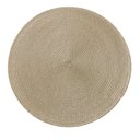 Ver imagem 5 de Jogo 3 Pçs Lugar Americano Sousplat Toalha de Mesa Redondo 38cm Bege