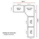 Ver imagem 5 de Guarda-Roupa de Canto Modulado MDF 410cm Safira 7 Portas 9 Gavetas Una Mobília