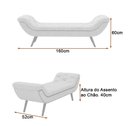 Ver imagem 4 de Puff Recamier 160cm Awa Bouclé Off White - Sallar Home