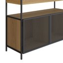 Ver imagem 3 de Aparador Buffet Bar York Estilo Industrial 100cm 02 Portas 27899 Artesano - Hanover/preto