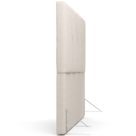 Cabeceira Cama Box Casal King 195 cm Aurora W01 Linho Cru - Lyam Decor
