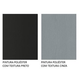 Guarda-roupa Casal 3 Portas de Correr com Espelho Preto/cinza Nobre Madesa - 10