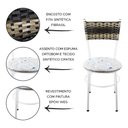 Ver imagem 2 de 2 Cadeiras Brancas para Cozinha Viena Cappuccino Premium:Floral Areia
