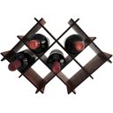 Ver imagem 1 de Adega De Mdf Envernizado Para Mesa Com 8 Nichos Suporte Porta Garrafas De Vinho Sulartes