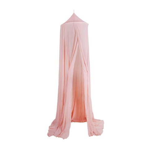 Dossel Rosa Claro com Anel de Metal para Teto