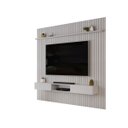 Ver imagem 2 de Painel com Bancada para Tv até 75 Polegadas Ripado Dj Móveis Trento 250 Bali