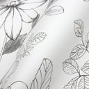 Ver imagem 5 de Papel de Parede Floral Preto e Branco com Cola Inclusa