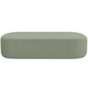 Ver imagem 3 de Kit 02 Puffs Decorativos Orgânicos para Living Quarto 160cm Doha W01 Bouclê Oliva - Lyam Decor