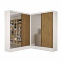 Ver imagem 2 de Closet Casal Duplo Belém 4 Portas Plus 4 Gavetas Carioca Móv Branco Cinamomo