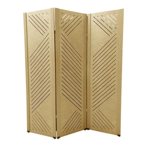 Biombo New Design 3 Folhas C/ 06 Pezinhos