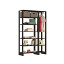 Ver imagem 1 de Smart Closet Yes Com Cabideiro E 9 Prateleiras Nova Mobile Grafite Intenso