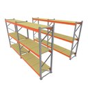 Ver imagem 1 de Mini Porta Pallet Prateleira Reguláveis 750 Kg Pallete Bandeja Mdf Mdp Madeira Bandejas