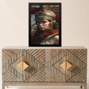 Ver imagem 1 de Quadro Deusa Atena - Guerreira 33x24cm - com Vidro:moldura Branca