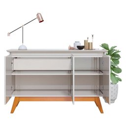 Aparador para Sala Buffet Classic 3 Portas com Gaveta Off White - Imcal - 3
