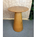 Ver imagem 2 de Mesa de Apoio Cone Laminada em Madeira Natural - Tampo 70cm Altura 60cm - Marrom
