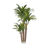 Planta Árvore Artificial Dracena Pau D'água Verde Escuro Real Toque 1,2m - 1
