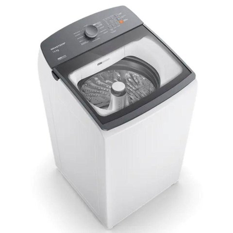 Máquina de Lavar Brastemp Cesto do Inox 14kg Branca com Smart Sensor Branca