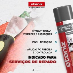 Removedor de Tintas em Spray 250g/400ml Etaniz Removedor de Tintas em Spray 250g/400ml Etaniz - 4