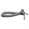 Cabo Telefone Monofone Espiral RJ 11 2 Metros Cinza - 1