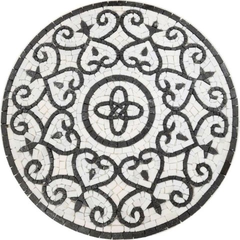 Piso em Mosaico Romano Itálico Tamanho 130cm