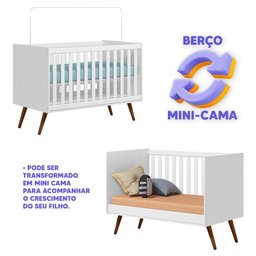Conjunto Quarto De Bebê Completo 100% MDF Branco Eliana Shop JM Baby - 5 Conjunto Quarto De Bebê Completo 100% MDF Branco Eliana Shop JM Baby - 5