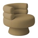 Ver imagem 6 de Poltrona Orgânica Mabel Base Fixa Bouclé Camel - Nexta Casa