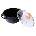 Ver imagem 7 de Jogo de Panelas Indução Revestimento Antiaderente Mármore Cerâmico Classic 4 Peças Preto