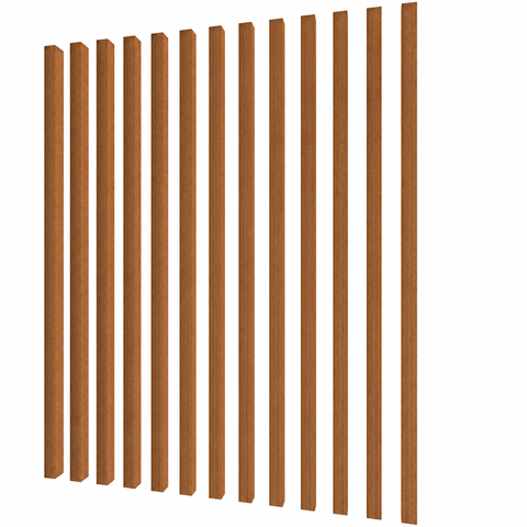 Brise WPC Interno Cor: Freijó 2,90m x 7,5cm x 5,0cm
