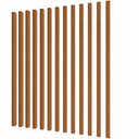 Ver imagem 1 de Brise WPC Interno Cor: Freijó 2,90m x 7,5cm x 5,0cm