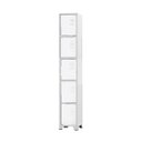 Ver imagem 1 de Armário Roupeiro De Aço 5 Portas Para Vestiário Academia Locker Branco