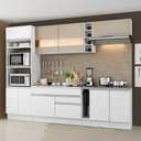 Ver imagem 1 de Cozinha Completa Vicenza Armário e Balcão Branco Madesa