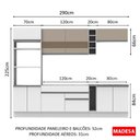 Ver imagem 6 de Cozinha Completa Vicenza Armário e Balcão Branco Madesa