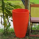 Ver mais imagens de Kit 2 Vaso Planta 65x40 + 80x50 Oval Moderno Polietileno BGPLASTICOS V1365M2 CORES VARIADAS