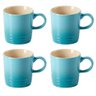 Caneca Espresso Cerâmica 100ml Le Creuset Azul Caribe 4UND - 1