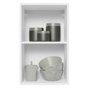 Ver imagem 4 de Armário De Cozinha Aéreo 100% MDF 40 cm 1 Porta Branco/Rustic Acordes Madesa