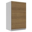 Ver imagem 1 de Armário De Cozinha Aéreo 100% MDF 40 cm 1 Porta Branco/Rustic Acordes Madesa